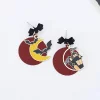 黑領結紅月蝙蝠鬼屋×不對稱吊墜耳環-第2張