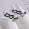 藍貓輪廓小鈴鐺×吊墜耳環-第3張