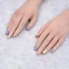 粉藍黃糖果格子亮面×穿戴式手指甲片×二十四入 -第5張
