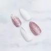 玫瑰閃粉白銀亮面×穿戴式手指甲片×二十四入 -第4張