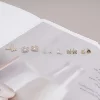 金鑽白花蝴蝶結愛心×六套件耳環組-第3張