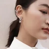 立體滿鑽蝴蝶結×U型耳骨夾-第5張