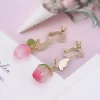 晶透草莓蝴蝶×螺旋耳夾-第2張