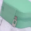 細紋皮革×拉鍊飾品盒×淺綠-第6張