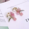 白玫瑰鈴蘭花×三角耳夾-第2張