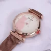 晶鑽小貓咪×磁吸造型型手錶×玫瑰金-第2張