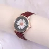 小雛菊×磁吸造型型手錶×紅色-第1張