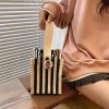 彩色條紋厚感帆布×手提袋×酷黑-第6張