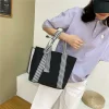 素面條紋綁帶×帆布袋×托特包×酷黑-第6張