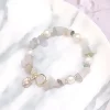 碎晶海螺珍珠×固定式串珠手環×共三色-第3張