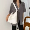 皮革素面扭結提帶×肩背包×白色-第6張