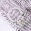 白琉璃平安綠珠×固定式串珠手鍊-第3張