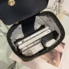 菱格紋立體水桶包×鍊條斜背包×黑色-第3張
