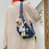 幸運小熊×斜背腰包×藍色-第6張