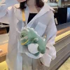 毛絨絨恐龍娃娃×斜背包×綠色-第5張