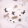 白咖黑領結毛毛×十套件髮夾組-第1張