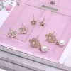 甜嫩粉櫻珍珠×三套件耳環組-第1張