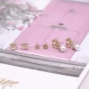 甜嫩粉櫻珍珠×三套件耳環組-第3張