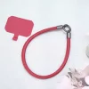 單色簡約皮革×手機腕帶掛繩×紅色-第1張