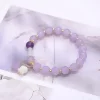 紫晶琉璃鬱金香×固定式串珠手鍊-第2張