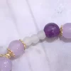 紫晶琉璃鬱金香×固定式串珠手鍊-第6張