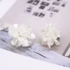 白色大花瓣×三角耳夾-第4張