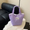 曼谷印花小拎包×手提袋×紫色-第1張
