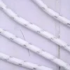 可調節雙環×銀色×銀蔥白色布滌綸繩×手機斜背雙勾掛繩×銀白色-第3張