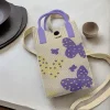 紫蝶蝴飛×針織×斜背包-第1張