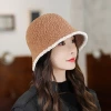 淑女毛絨漁夫帽×毛帽×棕咖白邊-第5張