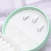 半月形皮革×小手提飾品盒×綠色-第3張