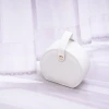半月形皮革×小手提飾品盒×白色-第4張