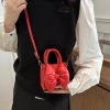 澎澎蝴蝶結小廢包×斜背包×紅色-第5張