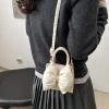 澎澎蝴蝶結小廢包×斜背包×白色-第6張