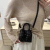 澎澎蝴蝶結小廢包×斜背包×黑色-第6張
