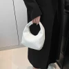 高級感壓紋餃子包×手提袋×白色-第6張