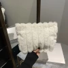 毛絨絨條紋×化妝包×白色-第3張