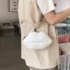 KISS硬殼嘴唇包×斜背包×白色-第5張