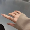 素圈細波環小晶鑽×五套件戒指組×金色-第4張