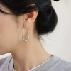 水滴線條彎勾勾×吊墜耳勾-第5張