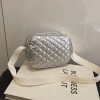 Y3K科技感菱格小方包×斜背包×銀色-第3張