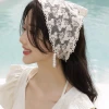 梅花印雪×純白蕾絲×三角頭巾-第4張