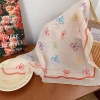淡橘蝴蝶結×絲巾×四角頭巾-第2張