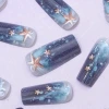 海藍海星印花亮面×穿戴式手指甲片×二十四入-第5張