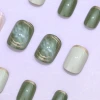 綠意山茶花亮面×穿戴式手指甲片×二十四入-第3張