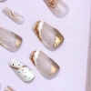 焦糖咖啡牛奶亮面×穿戴式手指甲片×二十四入-第3張