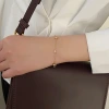 316鋼飾×羅馬數字圓鑽 ×手鍊×玫瑰金-第6張