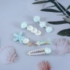 美人魚珍珠×五套件髮夾組×藍色-第1張