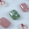 紅綠聖誕小鹿亮面×穿戴式手指甲片×二十四入-第4張