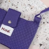 快樂多巴胺×單色針織×斜背包×紫色-第3張